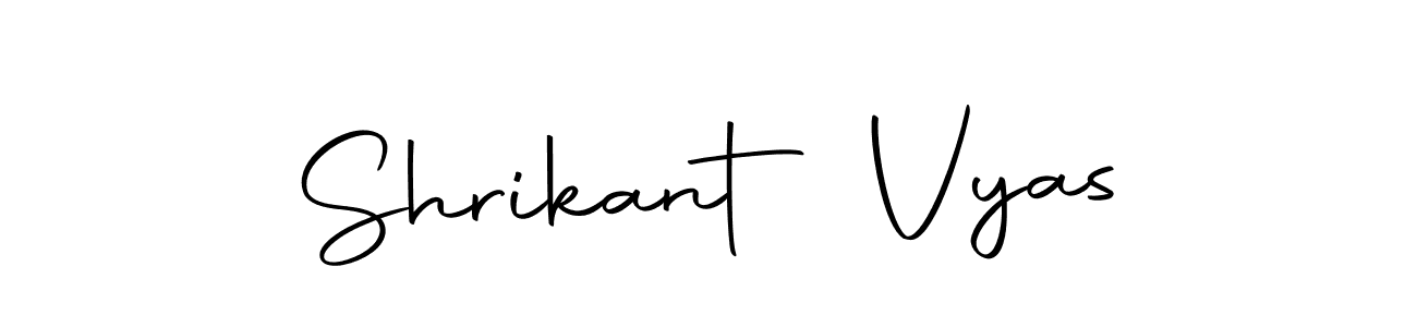 Design your own signature with our free online signature maker. With this signature software, you can create a handwritten (Autography-DOLnW) signature for name Shrikant Vyas. Shrikant Vyas signature style 10 images and pictures png