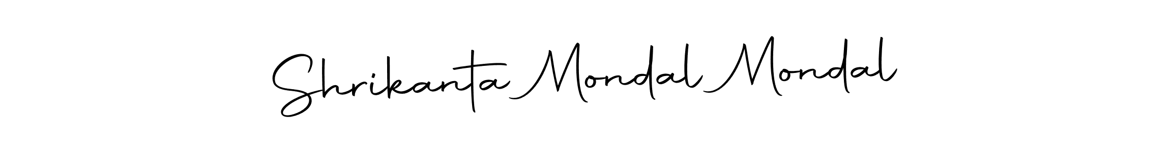 Make a beautiful signature design for name Shrikanta Mondal Mondal. Use this online signature maker to create a handwritten signature for free. Shrikanta Mondal Mondal signature style 10 images and pictures png
