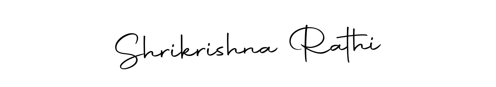 The best way (Autography-DOLnW) to make a short signature is to pick only two or three words in your name. The name Shrikrishna Rathi include a total of six letters. For converting this name. Shrikrishna Rathi signature style 10 images and pictures png