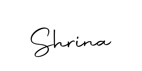 Use a signature maker to create a handwritten signature online. With this signature software, you can design (Autography-DOLnW) your own signature for name Shrina. Shrina signature style 10 images and pictures png