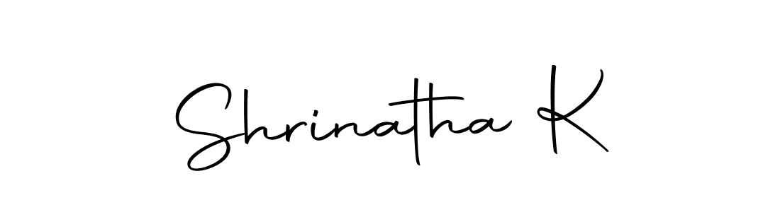 Design your own signature with our free online signature maker. With this signature software, you can create a handwritten (Autography-DOLnW) signature for name Shrinatha K. Shrinatha K signature style 10 images and pictures png