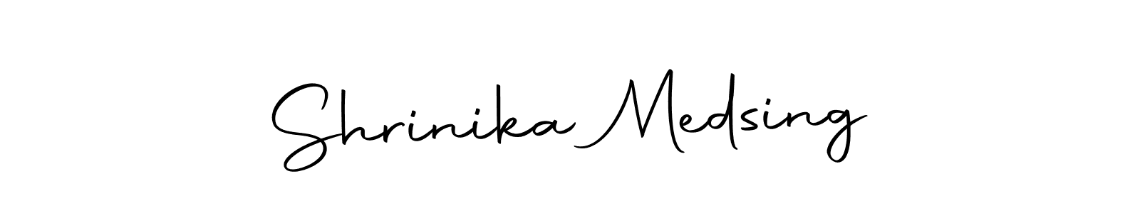 if you are searching for the best signature style for your name Shrinika Medsing. so please give up your signature search. here we have designed multiple signature styles  using Autography-DOLnW. Shrinika Medsing signature style 10 images and pictures png