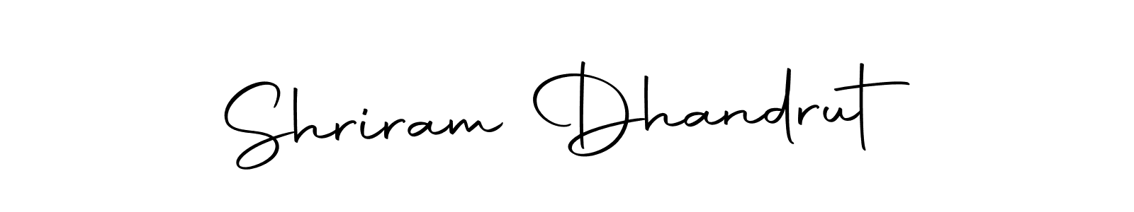 Similarly Autography-DOLnW is the best handwritten signature design. Signature creator online .You can use it as an online autograph creator for name Shriram Dhandrut. Shriram Dhandrut signature style 10 images and pictures png
