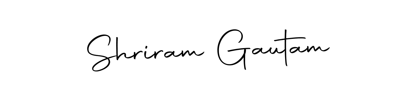 Design your own signature with our free online signature maker. With this signature software, you can create a handwritten (Autography-DOLnW) signature for name Shriram Gautam. Shriram Gautam signature style 10 images and pictures png