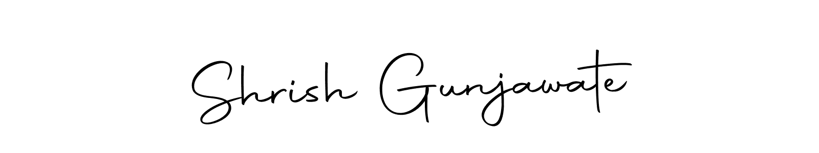 Shrish Gunjawate stylish signature style. Best Handwritten Sign (Autography-DOLnW) for my name. Handwritten Signature Collection Ideas for my name Shrish Gunjawate. Shrish Gunjawate signature style 10 images and pictures png