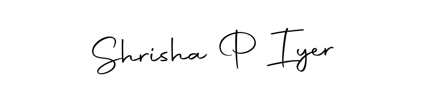 Design your own signature with our free online signature maker. With this signature software, you can create a handwritten (Autography-DOLnW) signature for name Shrisha P Iyer. Shrisha P Iyer signature style 10 images and pictures png