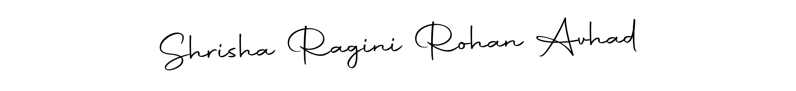 Also we have Shrisha Ragini Rohan Avhad name is the best signature style. Create professional handwritten signature collection using Autography-DOLnW autograph style. Shrisha Ragini Rohan Avhad signature style 10 images and pictures png