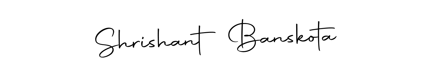 Use a signature maker to create a handwritten signature online. With this signature software, you can design (Autography-DOLnW) your own signature for name Shrishant Banskota. Shrishant Banskota signature style 10 images and pictures png