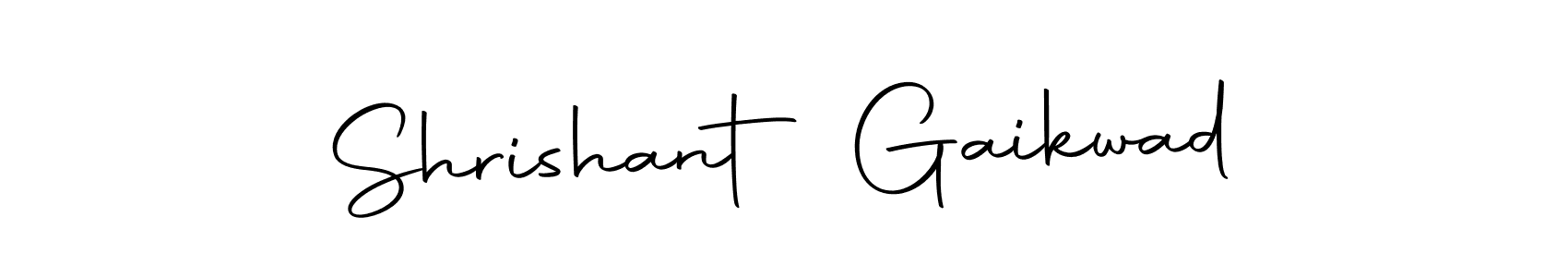 How to make Shrishant Gaikwad name signature. Use Autography-DOLnW style for creating short signs online. This is the latest handwritten sign. Shrishant Gaikwad signature style 10 images and pictures png