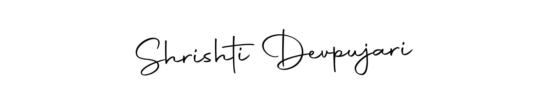 Autography-DOLnW is a professional signature style that is perfect for those who want to add a touch of class to their signature. It is also a great choice for those who want to make their signature more unique. Get Shrishti Devpujari name to fancy signature for free. Shrishti Devpujari signature style 10 images and pictures png