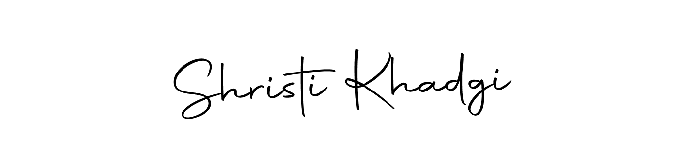 How to make Shristi Khadgi name signature. Use Autography-DOLnW style for creating short signs online. This is the latest handwritten sign. Shristi Khadgi signature style 10 images and pictures png
