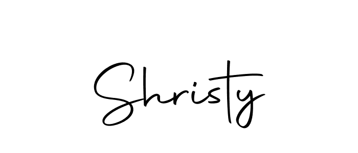 Use a signature maker to create a handwritten signature online. With this signature software, you can design (Autography-DOLnW) your own signature for name Shristy. Shristy signature style 10 images and pictures png
