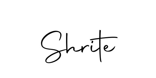 Design your own signature with our free online signature maker. With this signature software, you can create a handwritten (Autography-DOLnW) signature for name Shrite. Shrite signature style 10 images and pictures png