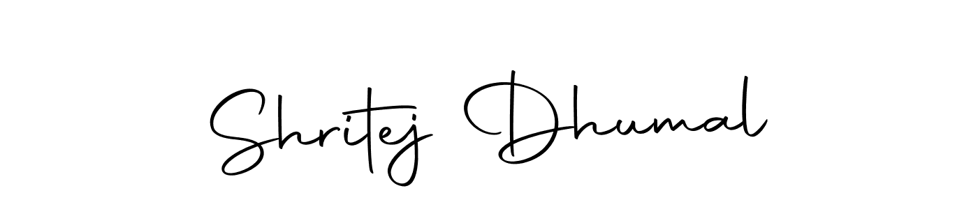 You can use this online signature creator to create a handwritten signature for the name Shritej Dhumal. This is the best online autograph maker. Shritej Dhumal signature style 10 images and pictures png