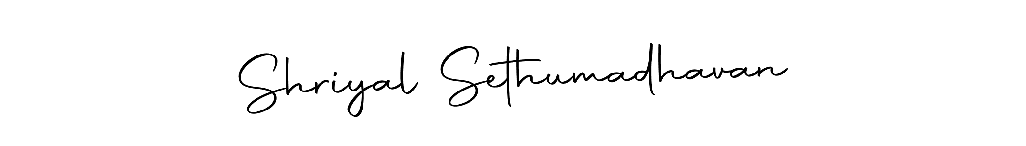 Autography-DOLnW is a professional signature style that is perfect for those who want to add a touch of class to their signature. It is also a great choice for those who want to make their signature more unique. Get Shriyal Sethumadhavan name to fancy signature for free. Shriyal Sethumadhavan signature style 10 images and pictures png