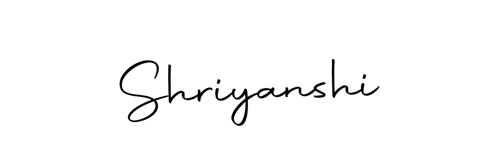 Make a beautiful signature design for name Shriyanshi. With this signature (Autography-DOLnW) style, you can create a handwritten signature for free. Shriyanshi signature style 10 images and pictures png