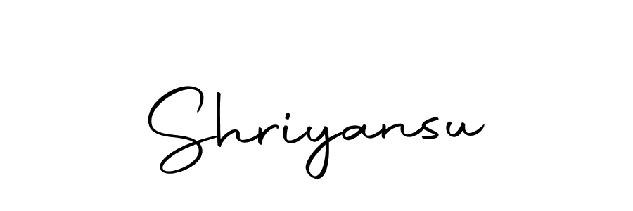 Create a beautiful signature design for name Shriyansu. With this signature (Autography-DOLnW) fonts, you can make a handwritten signature for free. Shriyansu signature style 10 images and pictures png