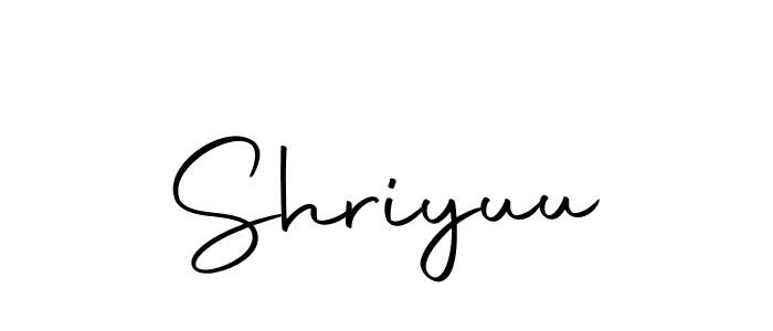 How to make Shriyuu name signature. Use Autography-DOLnW style for creating short signs online. This is the latest handwritten sign. Shriyuu signature style 10 images and pictures png