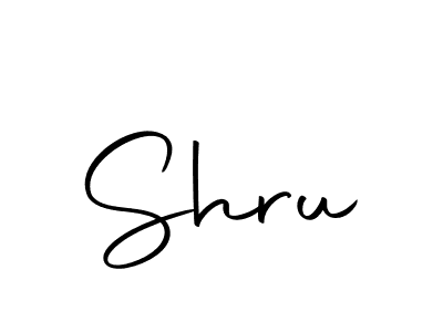 You should practise on your own different ways (Autography-DOLnW) to write your name (Shru) in signature. don't let someone else do it for you. Shru signature style 10 images and pictures png