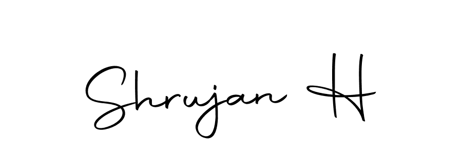 Make a beautiful signature design for name Shrujan H. Use this online signature maker to create a handwritten signature for free. Shrujan H signature style 10 images and pictures png