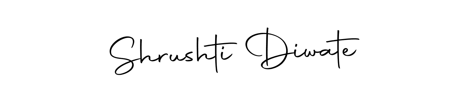 Design your own signature with our free online signature maker. With this signature software, you can create a handwritten (Autography-DOLnW) signature for name Shrushti Diwate. Shrushti Diwate signature style 10 images and pictures png