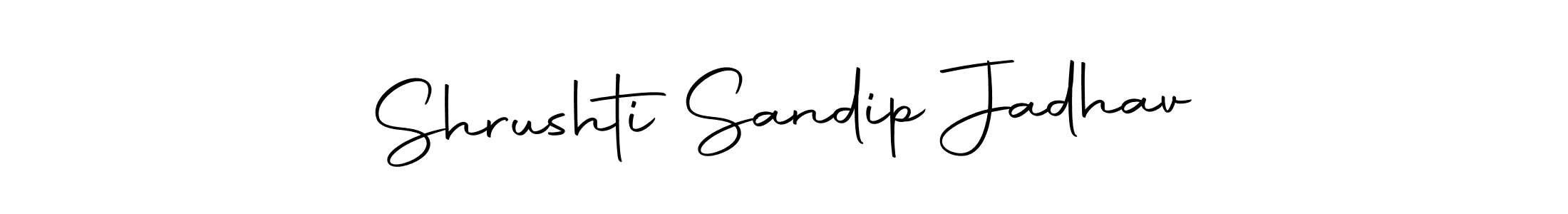 Make a short Shrushti Sandip Jadhav signature style. Manage your documents anywhere anytime using Autography-DOLnW. Create and add eSignatures, submit forms, share and send files easily. Shrushti Sandip Jadhav signature style 10 images and pictures png