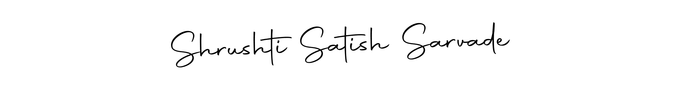 Create a beautiful signature design for name Shrushti Satish Sarvade. With this signature (Autography-DOLnW) fonts, you can make a handwritten signature for free. Shrushti Satish Sarvade signature style 10 images and pictures png