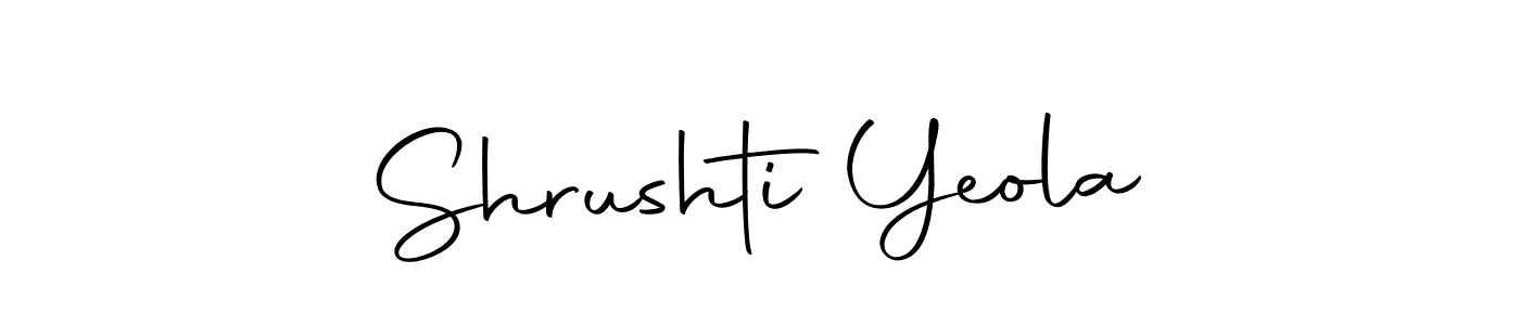 The best way (Autography-DOLnW) to make a short signature is to pick only two or three words in your name. The name Shrushti Yeola include a total of six letters. For converting this name. Shrushti Yeola signature style 10 images and pictures png