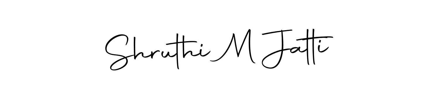 Use a signature maker to create a handwritten signature online. With this signature software, you can design (Autography-DOLnW) your own signature for name Shruthi M Jatti. Shruthi M Jatti signature style 10 images and pictures png