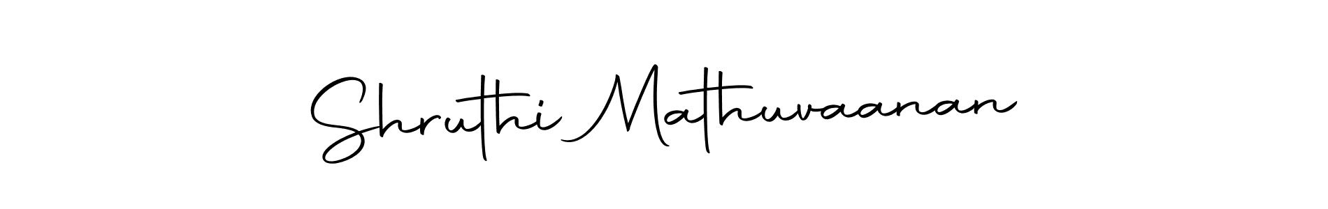Create a beautiful signature design for name Shruthi Mathuvaanan. With this signature (Autography-DOLnW) fonts, you can make a handwritten signature for free. Shruthi Mathuvaanan signature style 10 images and pictures png