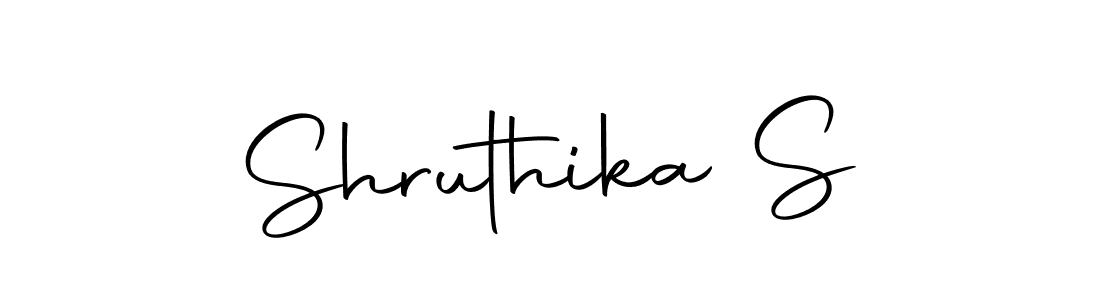 This is the best signature style for the Shruthika S name. Also you like these signature font (Autography-DOLnW). Mix name signature. Shruthika S signature style 10 images and pictures png