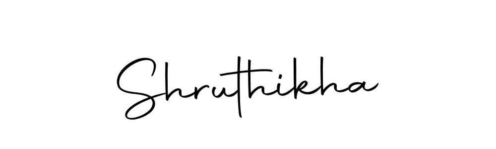 Use a signature maker to create a handwritten signature online. With this signature software, you can design (Autography-DOLnW) your own signature for name Shruthikha. Shruthikha signature style 10 images and pictures png