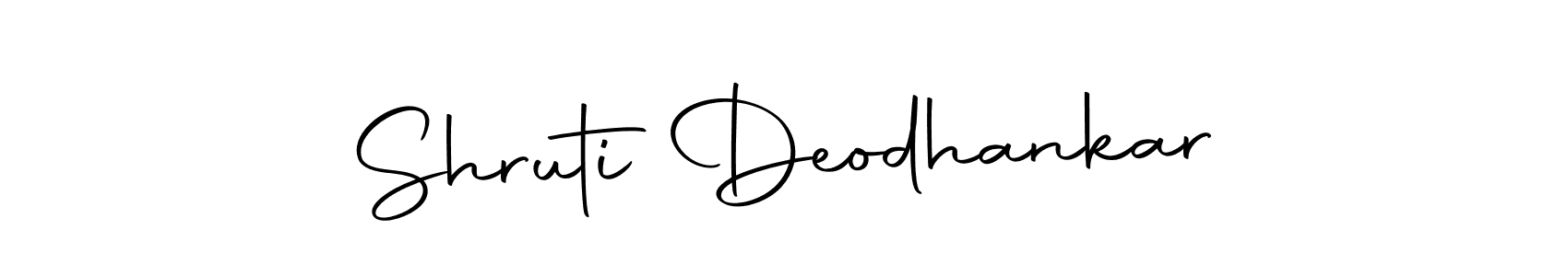 if you are searching for the best signature style for your name Shruti Deodhankar. so please give up your signature search. here we have designed multiple signature styles  using Autography-DOLnW. Shruti Deodhankar signature style 10 images and pictures png