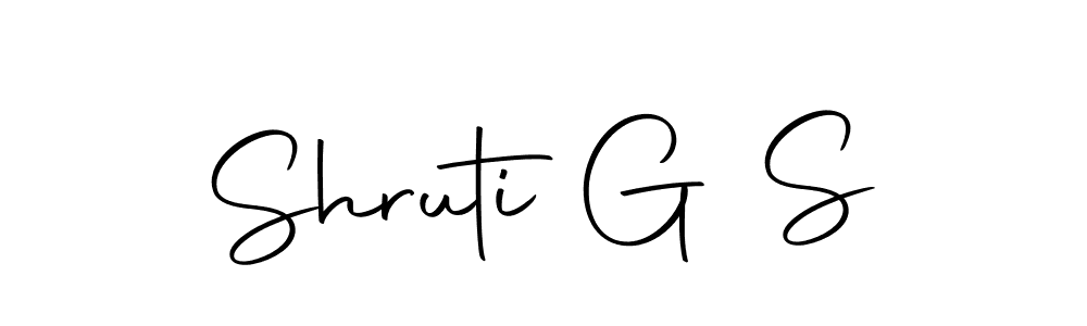 Make a beautiful signature design for name Shruti G S. With this signature (Autography-DOLnW) style, you can create a handwritten signature for free. Shruti G S signature style 10 images and pictures png