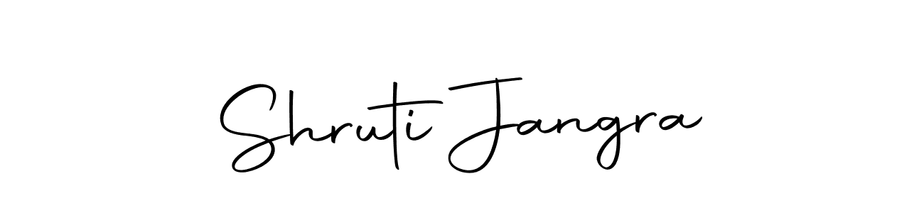 Make a beautiful signature design for name Shruti Jangra. With this signature (Autography-DOLnW) style, you can create a handwritten signature for free. Shruti Jangra signature style 10 images and pictures png