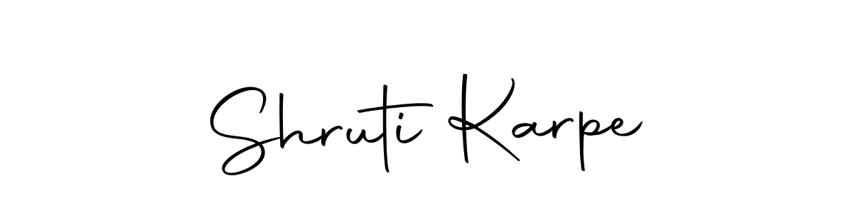 You should practise on your own different ways (Autography-DOLnW) to write your name (Shruti Karpe) in signature. don't let someone else do it for you. Shruti Karpe signature style 10 images and pictures png