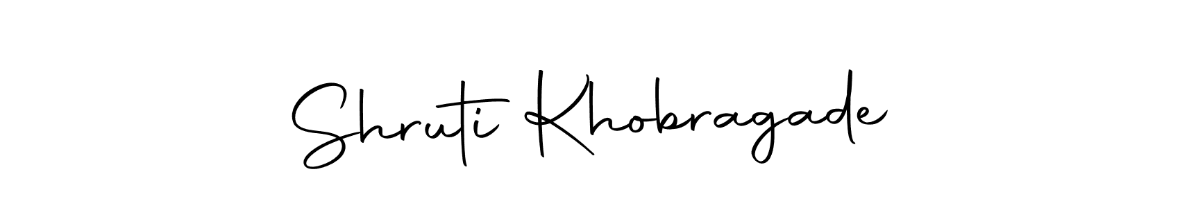 Make a beautiful signature design for name Shruti Khobragade. With this signature (Autography-DOLnW) style, you can create a handwritten signature for free. Shruti Khobragade signature style 10 images and pictures png