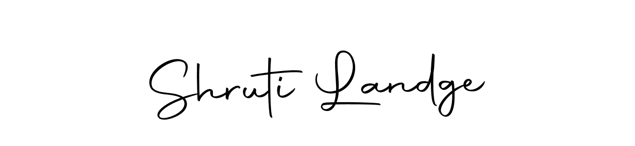 Make a short Shruti Landge signature style. Manage your documents anywhere anytime using Autography-DOLnW. Create and add eSignatures, submit forms, share and send files easily. Shruti Landge signature style 10 images and pictures png