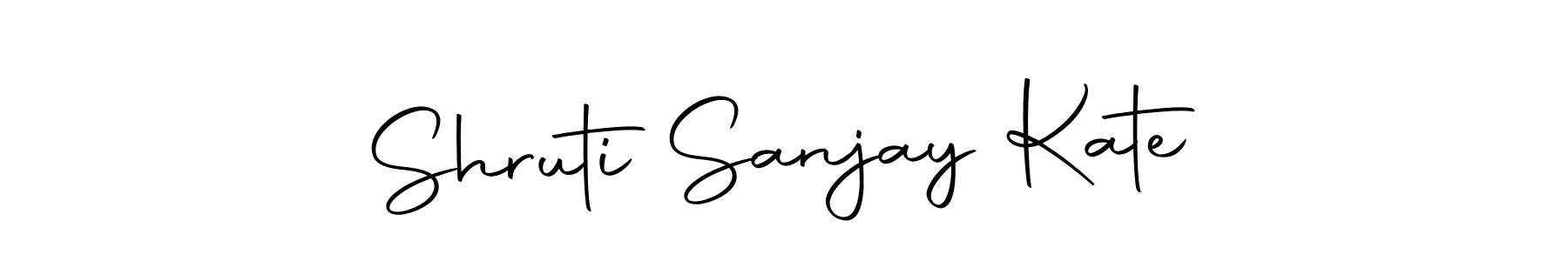 How to make Shruti Sanjay Kate name signature. Use Autography-DOLnW style for creating short signs online. This is the latest handwritten sign. Shruti Sanjay Kate signature style 10 images and pictures png