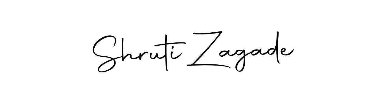 Make a beautiful signature design for name Shruti Zagade. Use this online signature maker to create a handwritten signature for free. Shruti Zagade signature style 10 images and pictures png