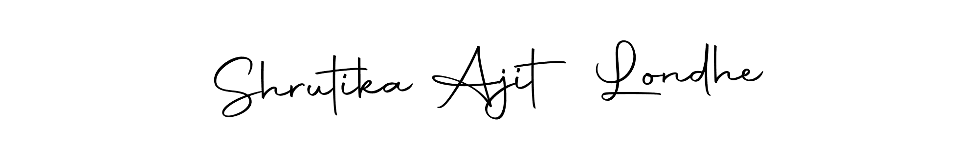 Here are the top 10 professional signature styles for the name Shrutika Ajit Londhe. These are the best autograph styles you can use for your name. Shrutika Ajit Londhe signature style 10 images and pictures png