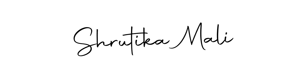 Shrutika Mali stylish signature style. Best Handwritten Sign (Autography-DOLnW) for my name. Handwritten Signature Collection Ideas for my name Shrutika Mali. Shrutika Mali signature style 10 images and pictures png