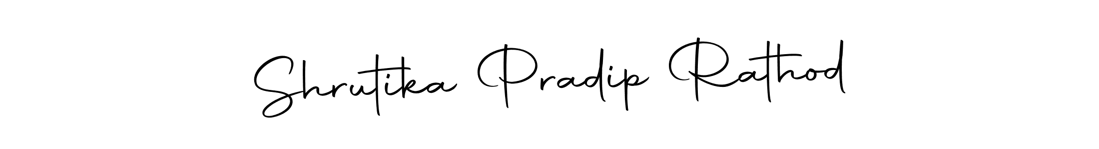 Create a beautiful signature design for name Shrutika Pradip Rathod. With this signature (Autography-DOLnW) fonts, you can make a handwritten signature for free. Shrutika Pradip Rathod signature style 10 images and pictures png