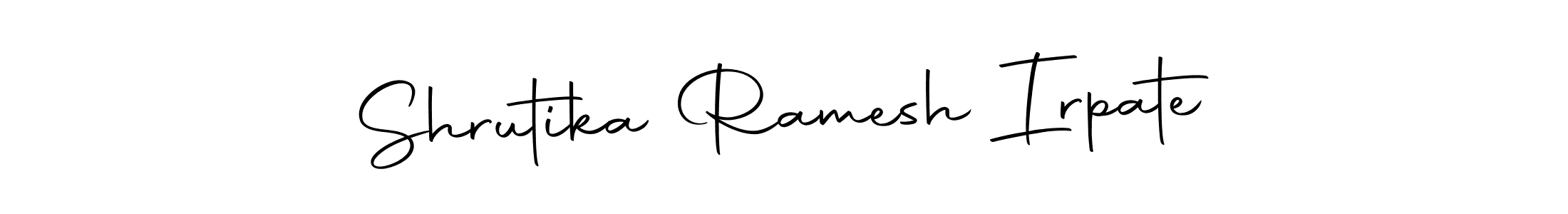 Also we have Shrutika Ramesh Irpate name is the best signature style. Create professional handwritten signature collection using Autography-DOLnW autograph style. Shrutika Ramesh Irpate signature style 10 images and pictures png