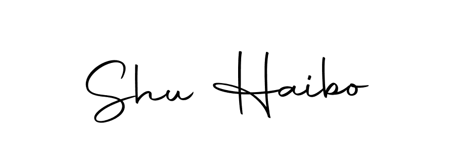 Shu Haibo stylish signature style. Best Handwritten Sign (Autography-DOLnW) for my name. Handwritten Signature Collection Ideas for my name Shu Haibo. Shu Haibo signature style 10 images and pictures png