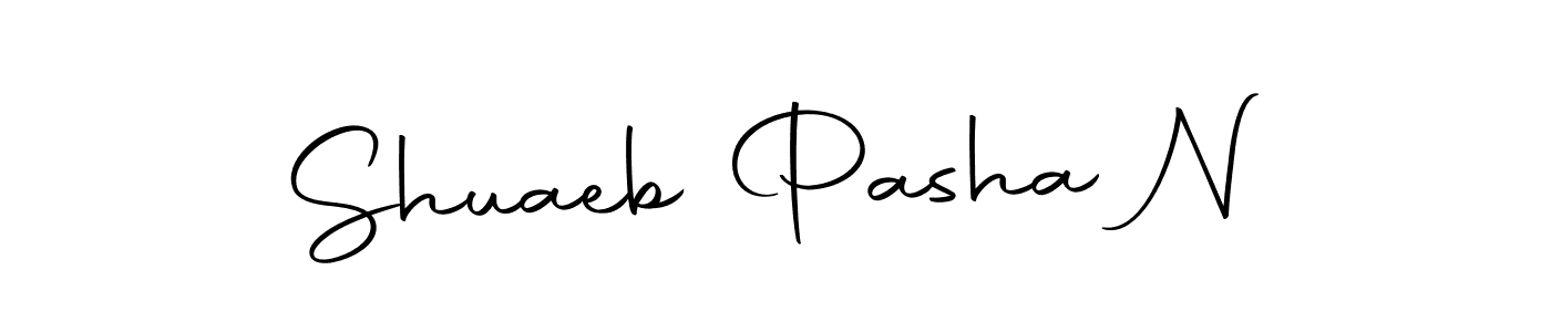Make a beautiful signature design for name Shuaeb Pasha N. Use this online signature maker to create a handwritten signature for free. Shuaeb Pasha N signature style 10 images and pictures png