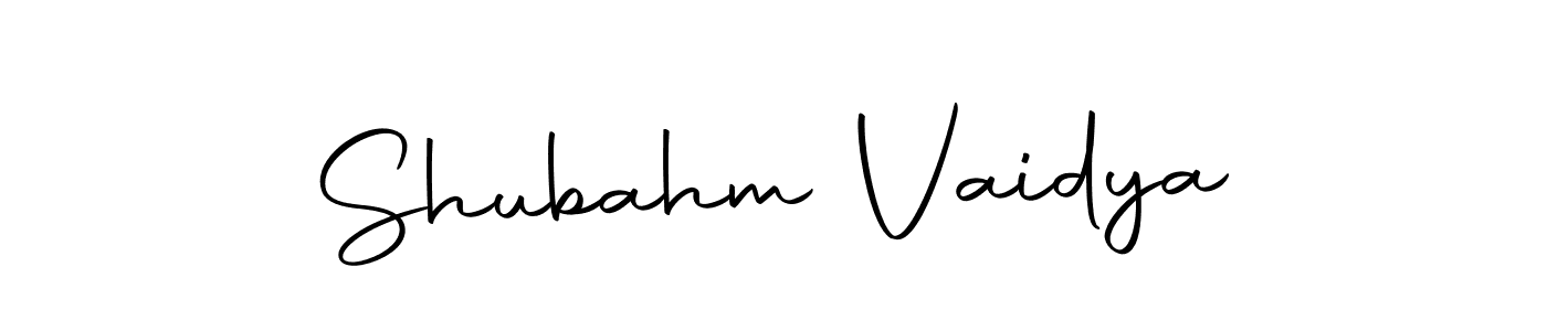 Create a beautiful signature design for name Shubahm Vaidya. With this signature (Autography-DOLnW) fonts, you can make a handwritten signature for free. Shubahm Vaidya signature style 10 images and pictures png