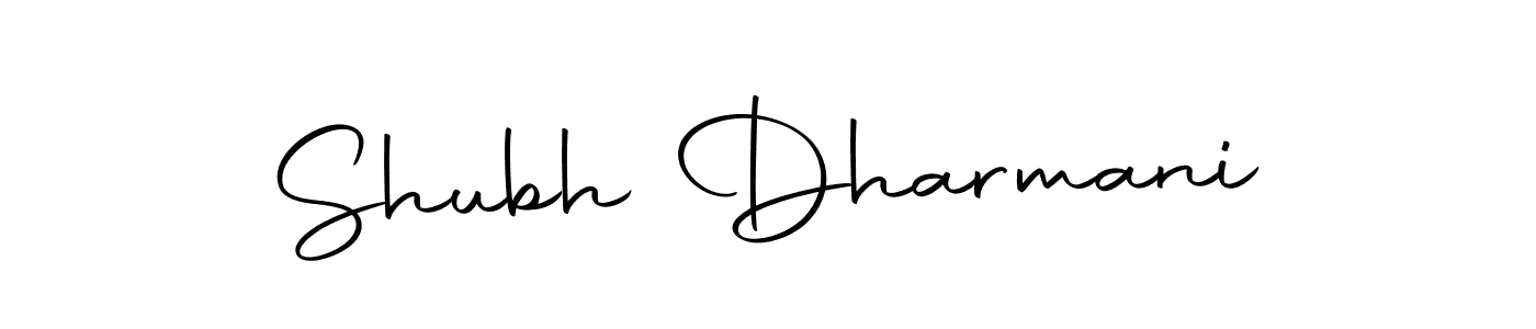 Design your own signature with our free online signature maker. With this signature software, you can create a handwritten (Autography-DOLnW) signature for name Shubh Dharmani. Shubh Dharmani signature style 10 images and pictures png