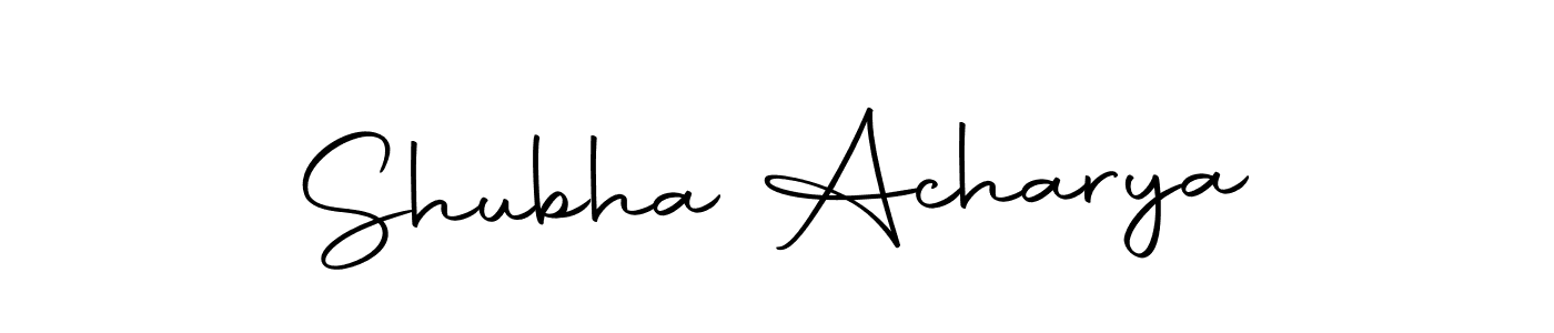 if you are searching for the best signature style for your name Shubha Acharya. so please give up your signature search. here we have designed multiple signature styles  using Autography-DOLnW. Shubha Acharya signature style 10 images and pictures png