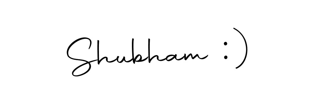 Autography-DOLnW is a professional signature style that is perfect for those who want to add a touch of class to their signature. It is also a great choice for those who want to make their signature more unique. Get Shubham :) name to fancy signature for free. Shubham :) signature style 10 images and pictures png